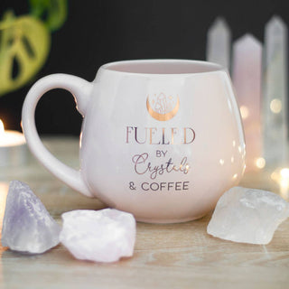 Crystals and Coffee Rounded Mug - Water Moon Shop