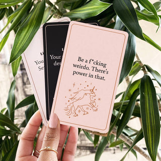 Listen Bitch Affirmation Cards - Water Moon Shop